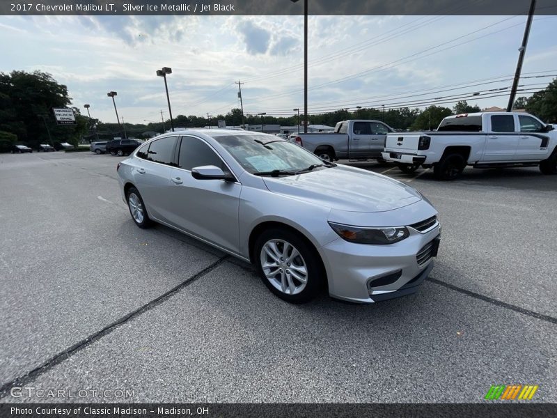 Silver Ice Metallic / Jet Black 2017 Chevrolet Malibu LT