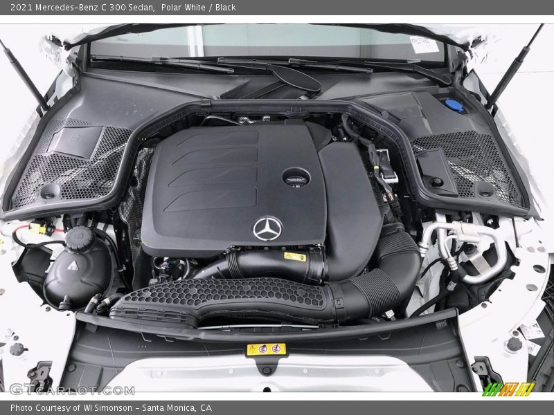 Polar White / Black 2021 Mercedes-Benz C 300 Sedan