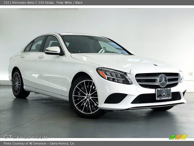 Polar White / Black 2021 Mercedes-Benz C 300 Sedan