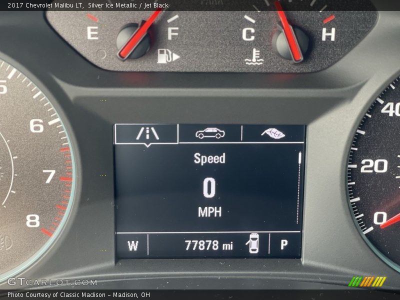 Silver Ice Metallic / Jet Black 2017 Chevrolet Malibu LT