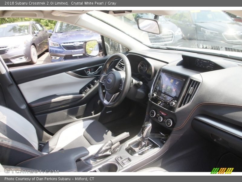 Crystal White Pearl / Gray 2018 Subaru Crosstrek 2.0i Limited