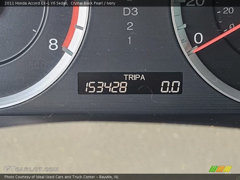 Crystal Black Pearl / Ivory 2011 Honda Accord EX-L V6 Sedan