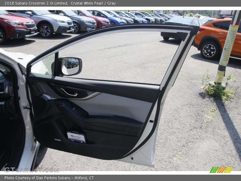 Crystal White Pearl / Gray 2018 Subaru Crosstrek 2.0i Limited