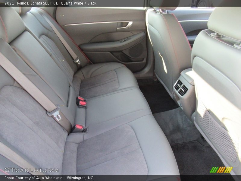 Quartz White / Black 2021 Hyundai Sonata SEL Plus