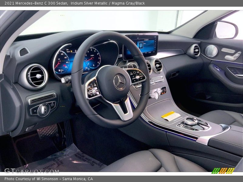 Iridium Silver Metallic / Magma Gray/Black 2021 Mercedes-Benz C 300 Sedan