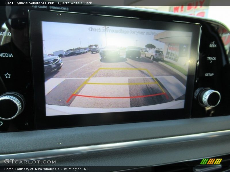 Quartz White / Black 2021 Hyundai Sonata SEL Plus