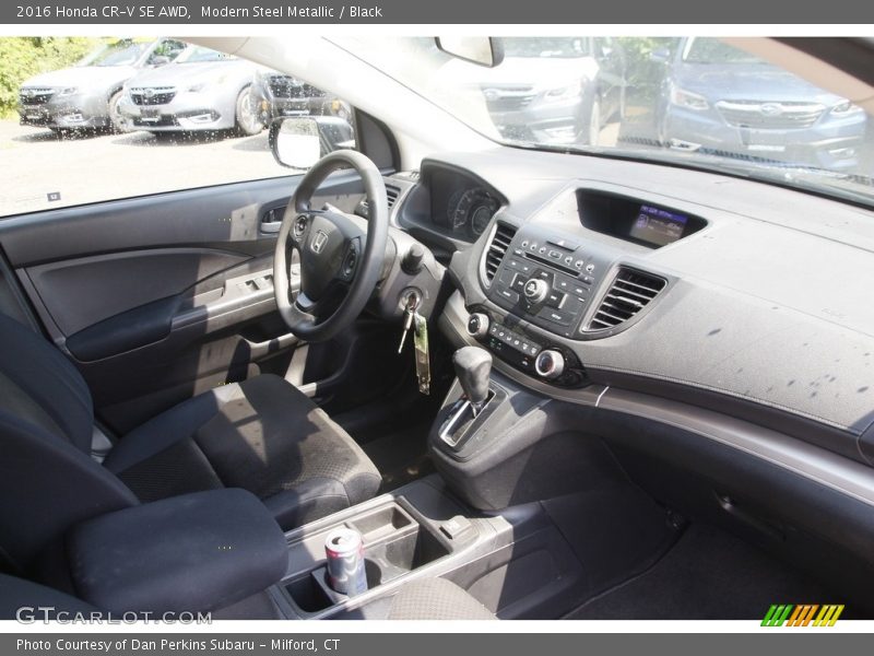 Modern Steel Metallic / Black 2016 Honda CR-V SE AWD