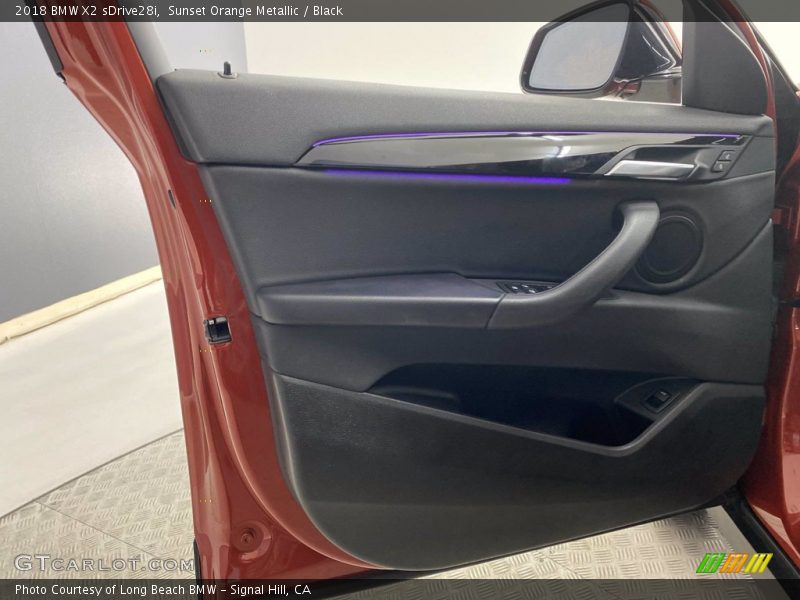 Sunset Orange Metallic / Black 2018 BMW X2 sDrive28i