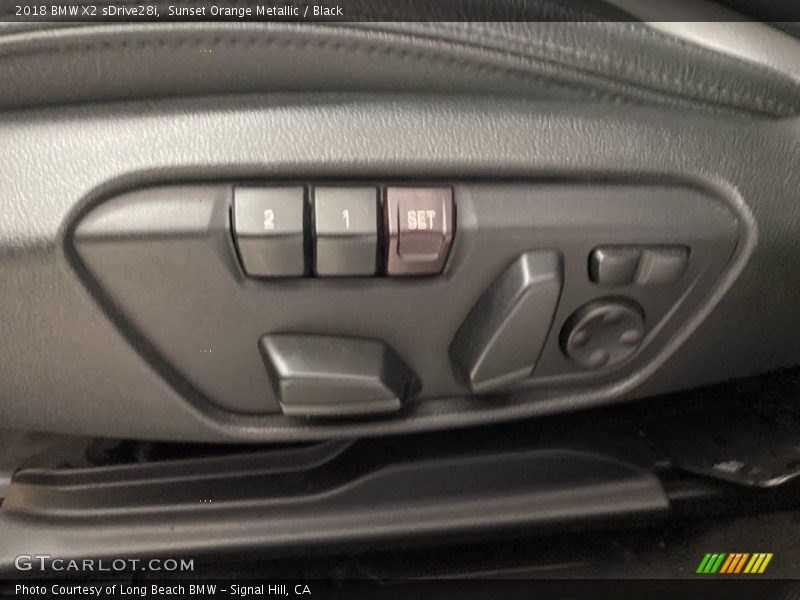 Sunset Orange Metallic / Black 2018 BMW X2 sDrive28i