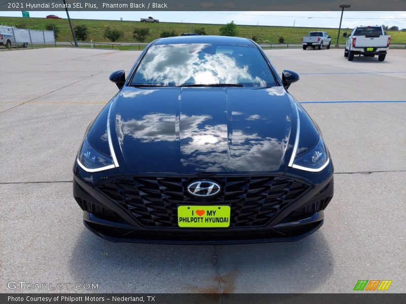 Phantom Black / Black 2021 Hyundai Sonata SEL Plus