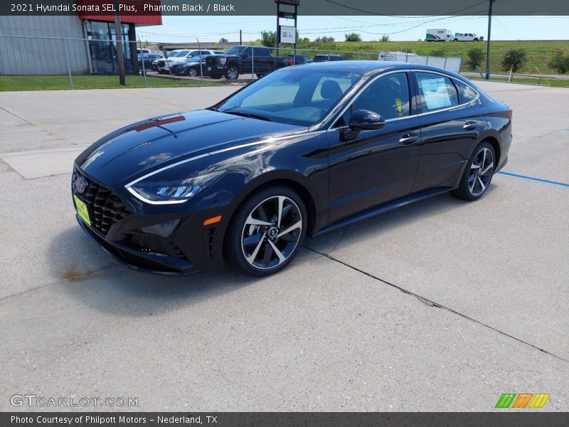 Phantom Black / Black 2021 Hyundai Sonata SEL Plus