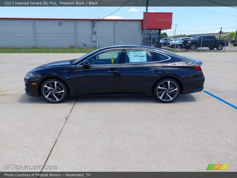 Phantom Black / Black 2021 Hyundai Sonata SEL Plus