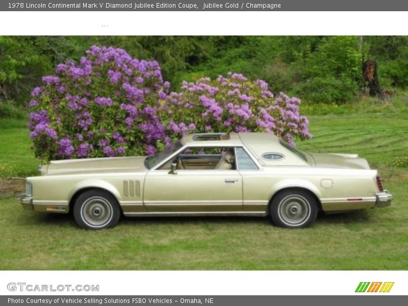  1978 Continental Mark V Diamond Jubilee Edition Coupe Jubilee Gold