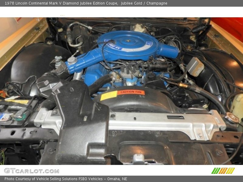  1978 Continental Mark V Diamond Jubilee Edition Coupe Engine - 460 cid OHV 16-Valve V8