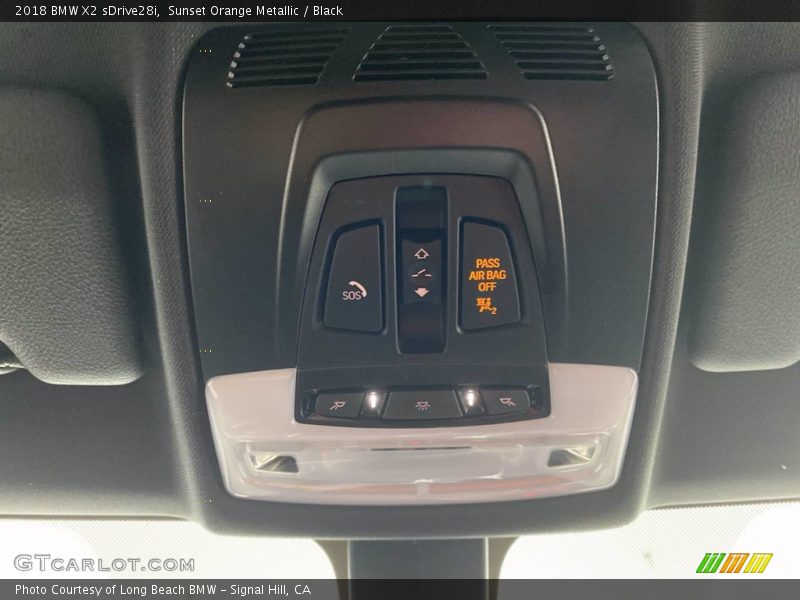 Sunset Orange Metallic / Black 2018 BMW X2 sDrive28i