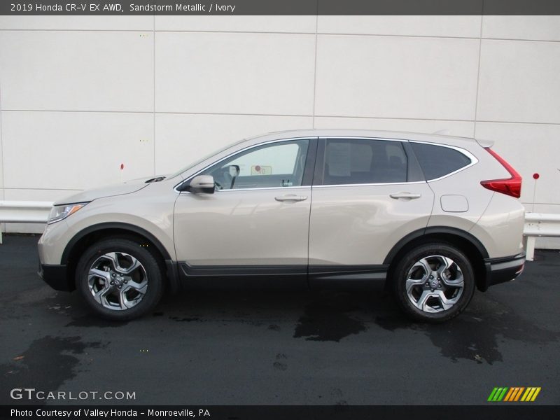 Sandstorm Metallic / Ivory 2019 Honda CR-V EX AWD