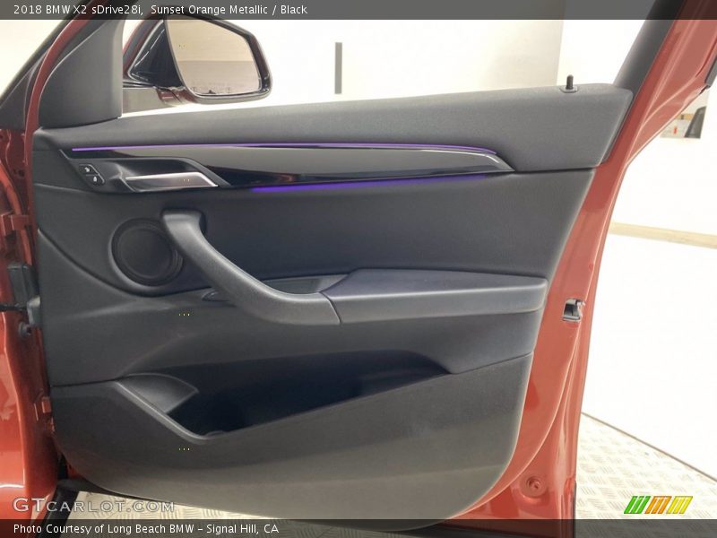 Sunset Orange Metallic / Black 2018 BMW X2 sDrive28i