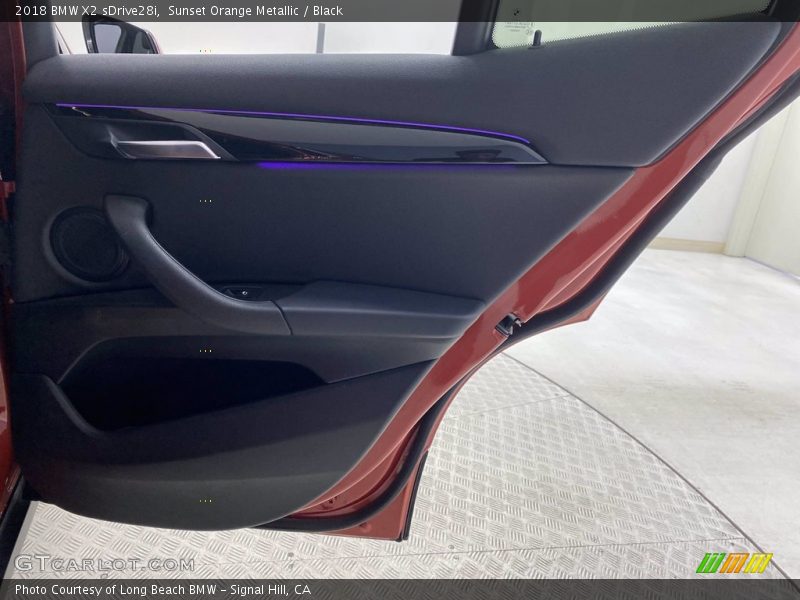 Sunset Orange Metallic / Black 2018 BMW X2 sDrive28i