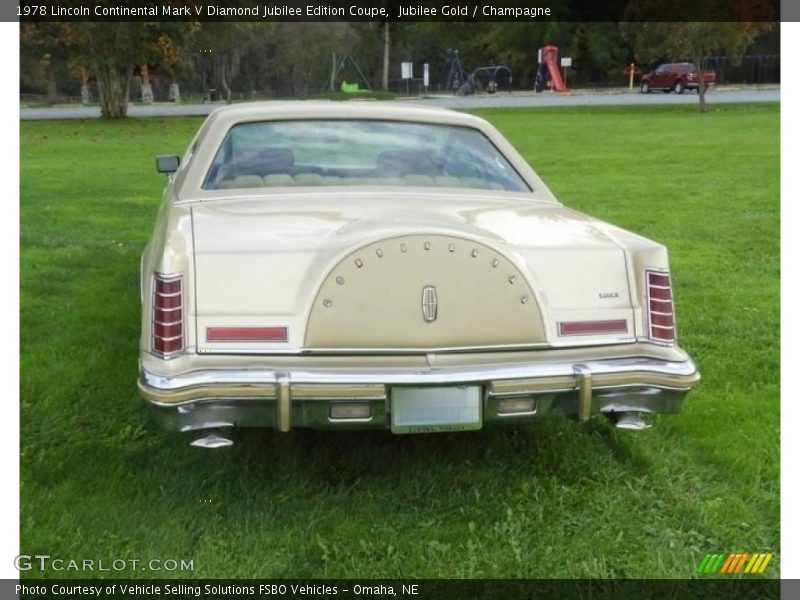  1978 Continental Mark V Diamond Jubilee Edition Coupe Jubilee Gold