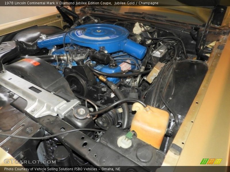  1978 Continental Mark V Diamond Jubilee Edition Coupe Engine - 460 cid OHV 16-Valve V8