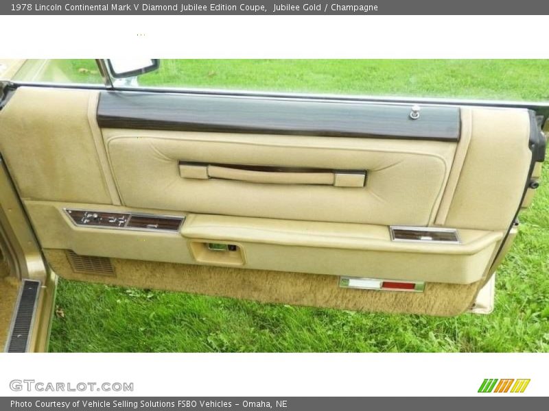 Door Panel of 1978 Continental Mark V Diamond Jubilee Edition Coupe