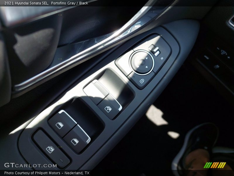 Portofino Gray / Black 2021 Hyundai Sonata SEL