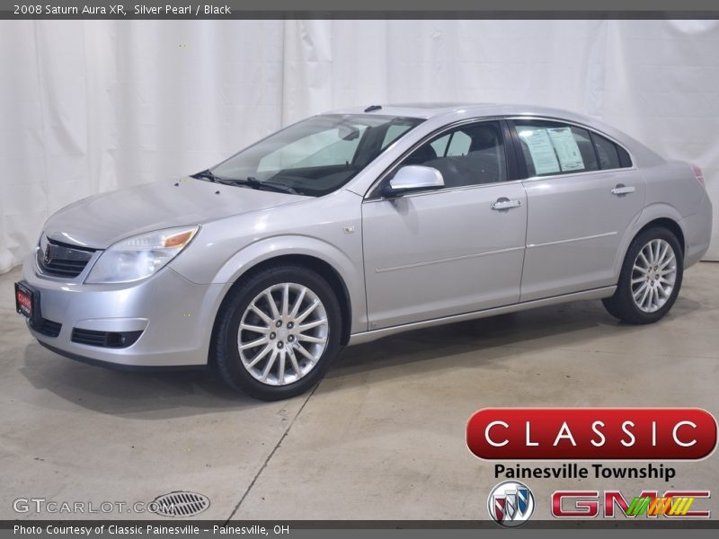 Silver Pearl / Black 2008 Saturn Aura XR