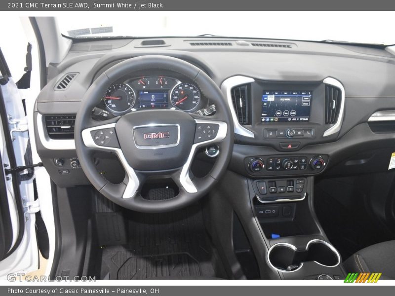 Summit White / Jet Black 2021 GMC Terrain SLE AWD