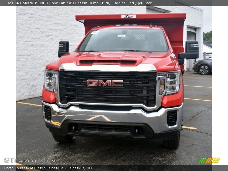  2021 Sierra 3500HD Crew Cab 4WD Chassis Dump Truck Cardinal Red