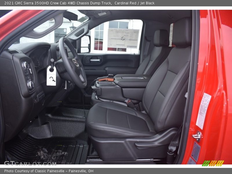  2021 Sierra 3500HD Crew Cab 4WD Chassis Dump Truck Jet Black Interior