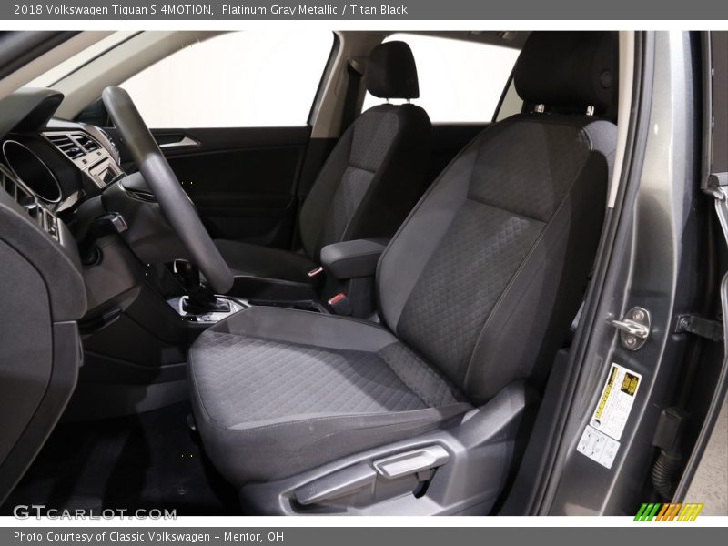 Platinum Gray Metallic / Titan Black 2018 Volkswagen Tiguan S 4MOTION