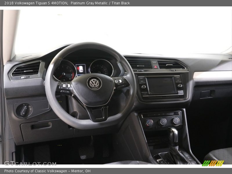 Platinum Gray Metallic / Titan Black 2018 Volkswagen Tiguan S 4MOTION