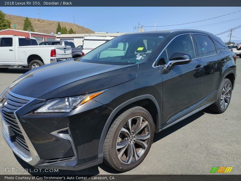 Obsidian / Black 2018 Lexus RX 350