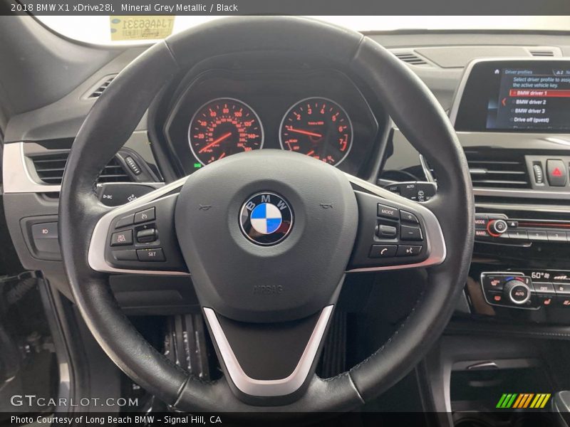 Mineral Grey Metallic / Black 2018 BMW X1 xDrive28i