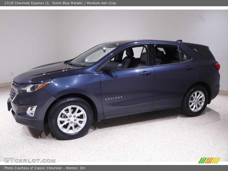 Storm Blue Metallic / Medium Ash Gray 2018 Chevrolet Equinox LS