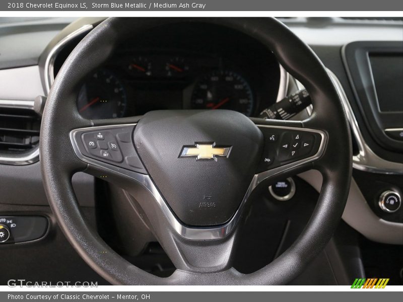 Storm Blue Metallic / Medium Ash Gray 2018 Chevrolet Equinox LS
