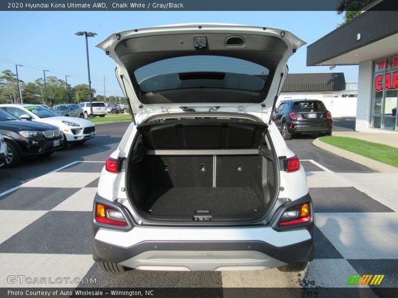 Chalk White / Gray/Black 2020 Hyundai Kona Ultimate AWD