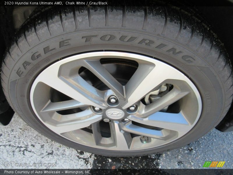 Chalk White / Gray/Black 2020 Hyundai Kona Ultimate AWD