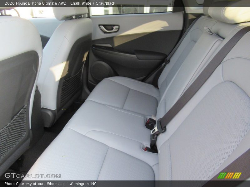 Chalk White / Gray/Black 2020 Hyundai Kona Ultimate AWD