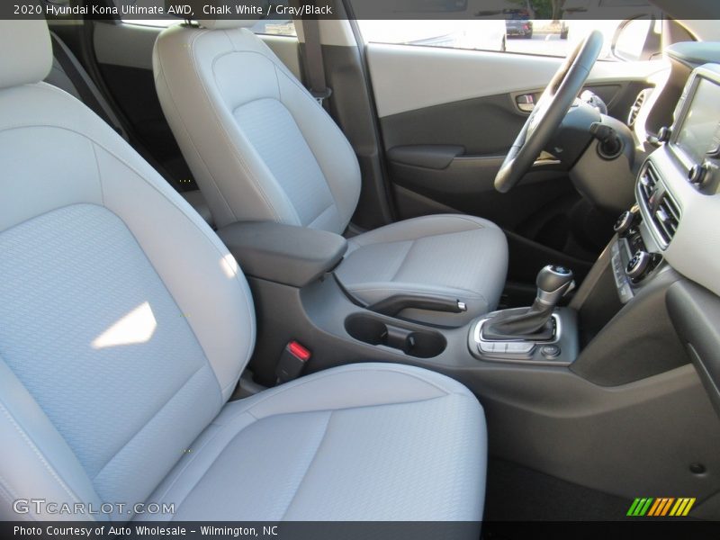 Chalk White / Gray/Black 2020 Hyundai Kona Ultimate AWD