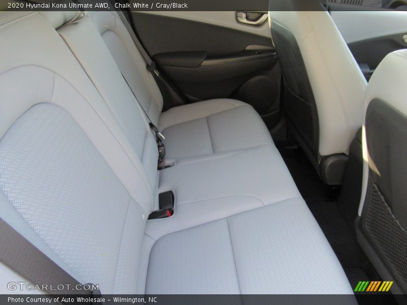 Chalk White / Gray/Black 2020 Hyundai Kona Ultimate AWD
