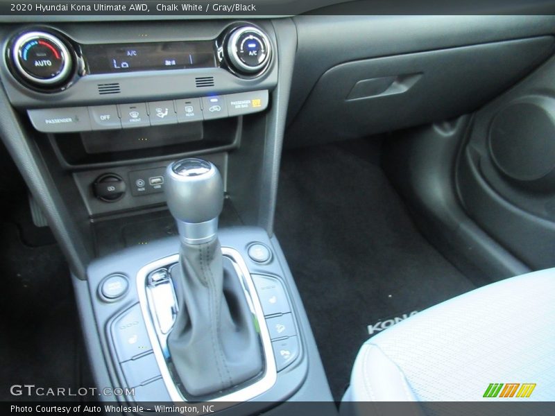 Chalk White / Gray/Black 2020 Hyundai Kona Ultimate AWD