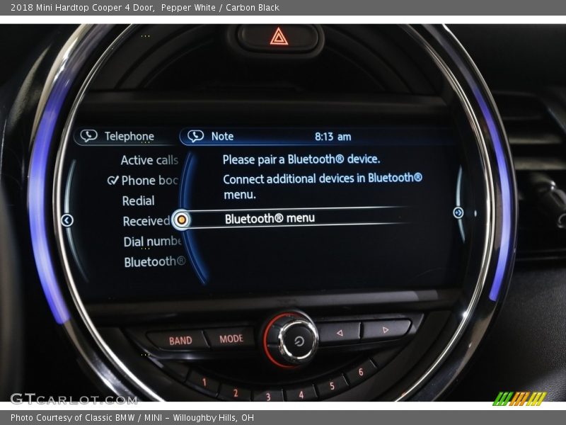 Pepper White / Carbon Black 2018 Mini Hardtop Cooper 4 Door