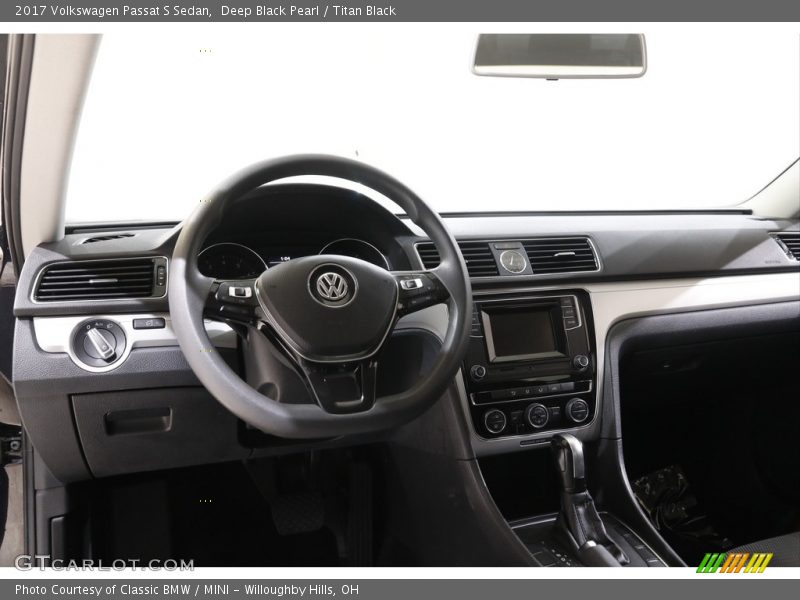 Deep Black Pearl / Titan Black 2017 Volkswagen Passat S Sedan