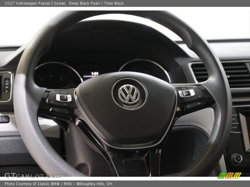 Deep Black Pearl / Titan Black 2017 Volkswagen Passat S Sedan