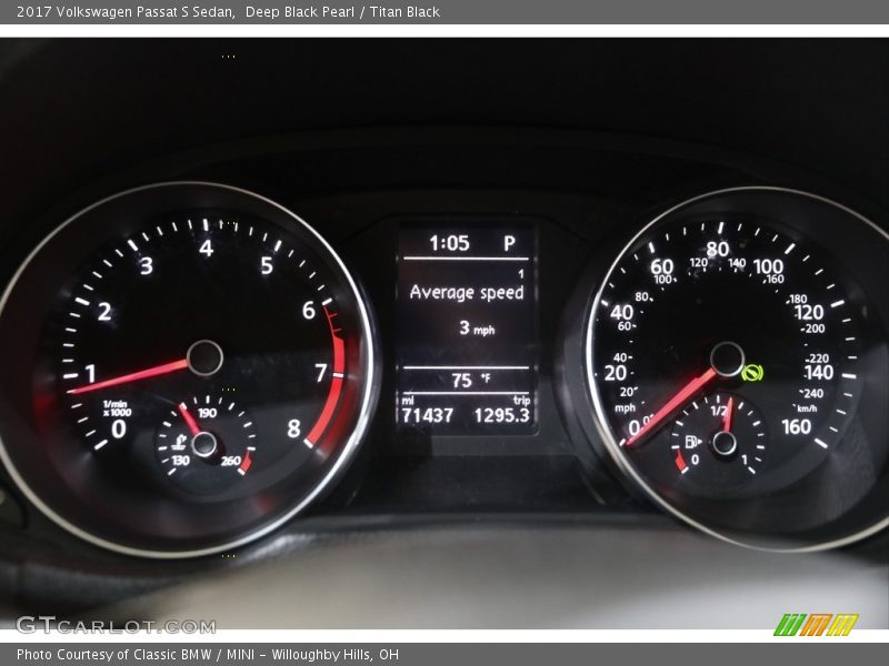 Deep Black Pearl / Titan Black 2017 Volkswagen Passat S Sedan