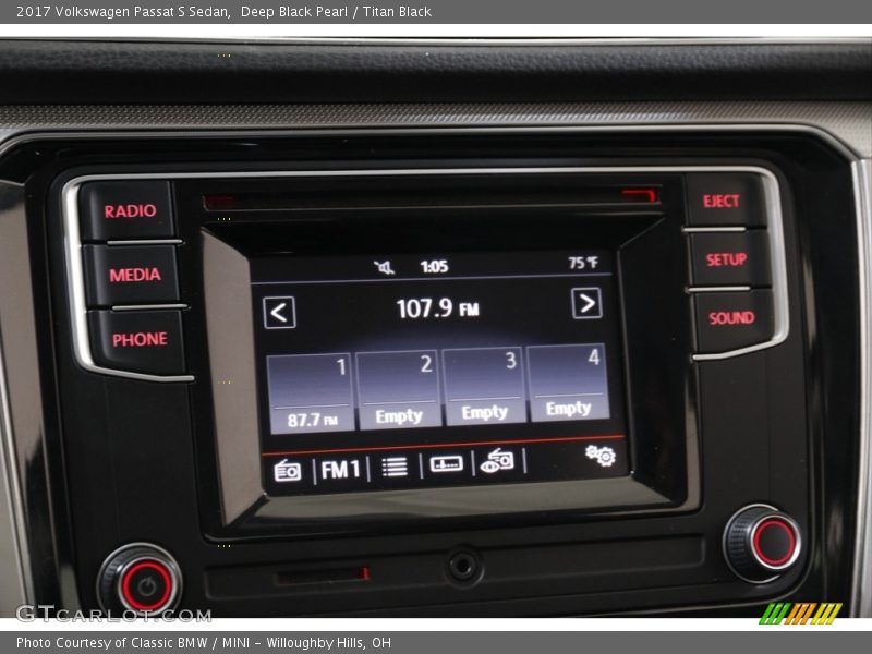 Deep Black Pearl / Titan Black 2017 Volkswagen Passat S Sedan