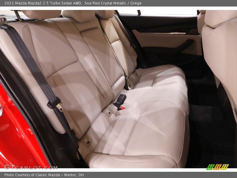 Soul Red Crystal Metallic / Greige 2021 Mazda Mazda3 2.5 Turbo Sedan AWD