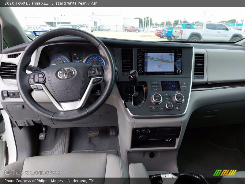 Blizzard White Pearl / Ash 2020 Toyota Sienna XLE