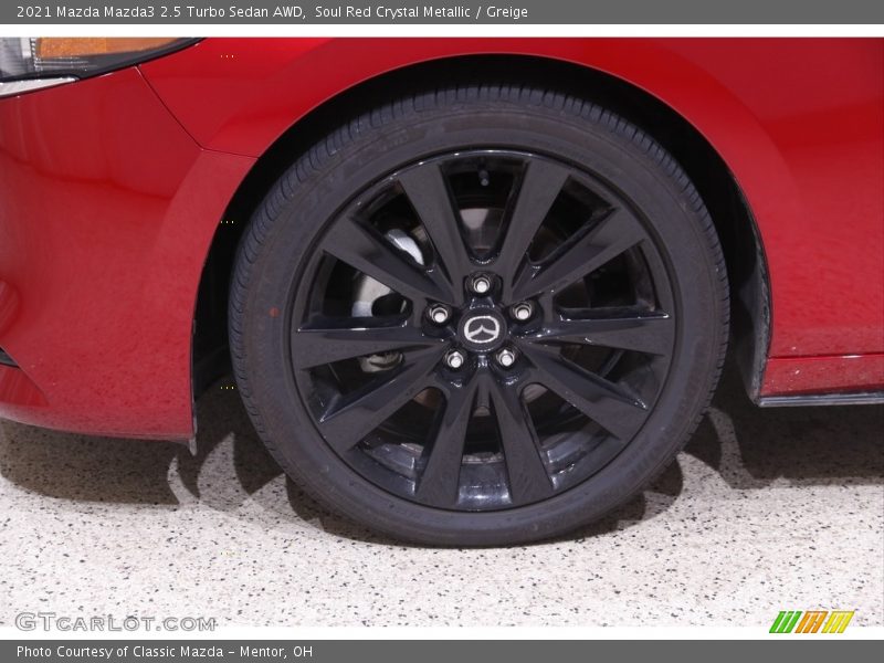 Soul Red Crystal Metallic / Greige 2021 Mazda Mazda3 2.5 Turbo Sedan AWD
